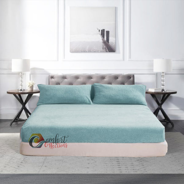 Fleece Fitted Bed Sheets Teddy Warm Sheets Matching Pillowcases Sold Separately