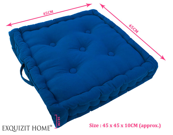 Booster Cushion Seat Pad Garden Dining Chair Armchair 45cm x 45cm + 10cm