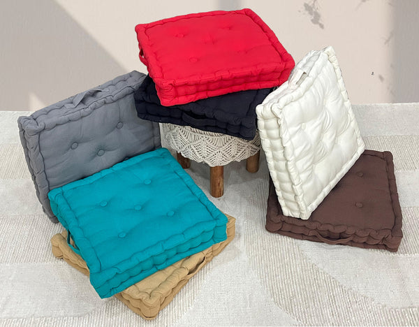 Booster Cushion Seat Pad Garden Dining Chair Armchair 45cm x 45cm + 10cm