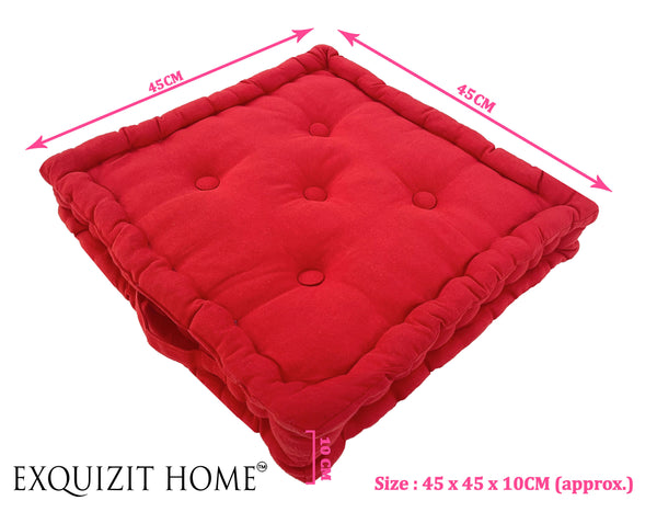 Booster Cushion Seat Pad Garden Dining Chair Armchair 45cm x 45cm + 10cm