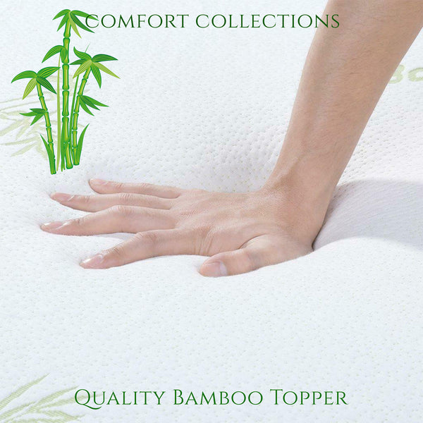 4CM Bamboo Memory Foam Mattress Topper Orthopedic Thick Zipped Cover