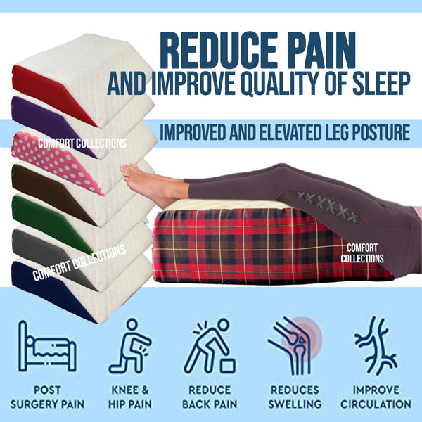 Elevating Memory Foam Leg Rest Support Cushion Reduce Back Hip Knee Pain