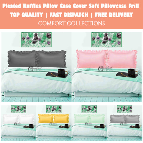 Frill Santiago Ruffles Pillow Case Cover Soft Pillowcase Pillowcase Pleated