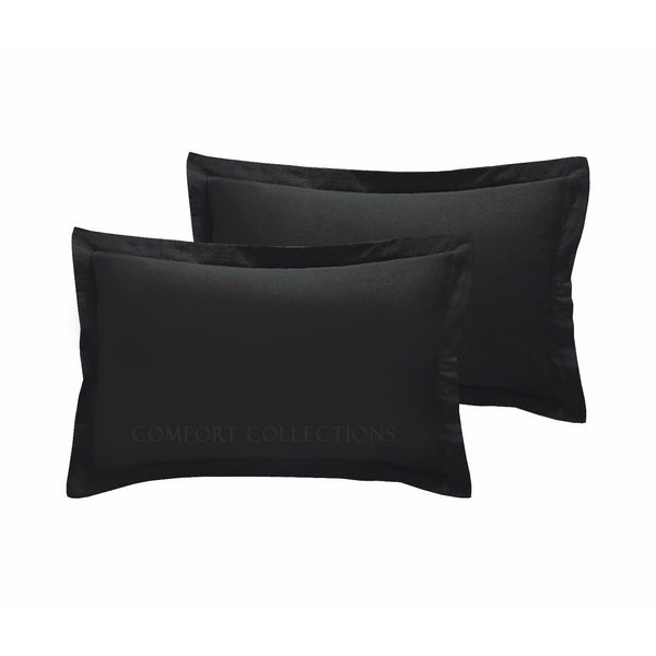 2 x Oxford Pillowcase Cover 100% Poly Cotton Super Soft Bedroom Pillow Case Pair