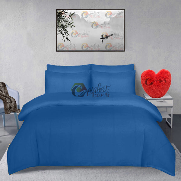 100% Brushed Cotton Flannelette Duvet Quilt Cover Set Pillowcase Thermal Bedding