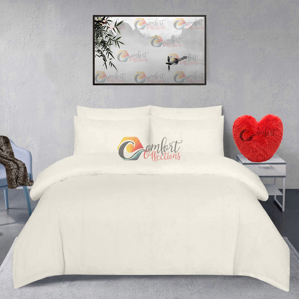 100% Brushed Cotton Flannelette Duvet Quilt Cover Set Pillowcase Thermal Bedding