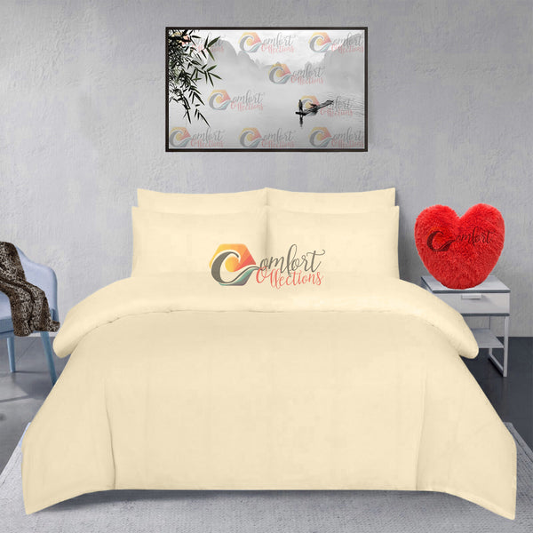 100% Brushed Cotton Flannelette Duvet Quilt Cover Set Pillowcase Thermal Bedding