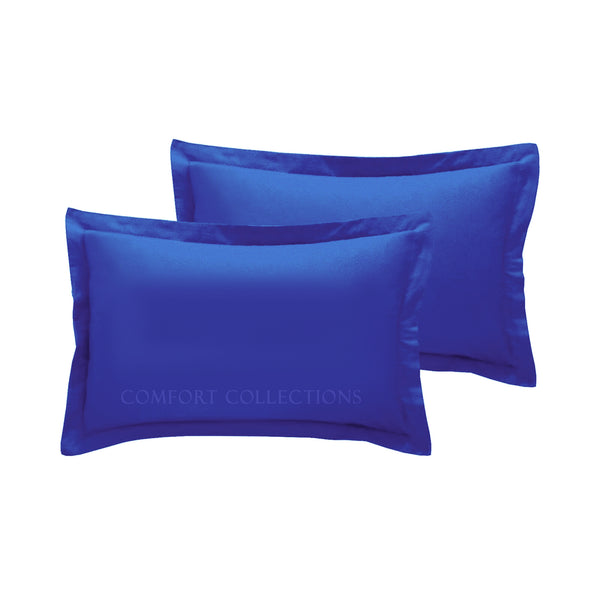 2 x Oxford Pillowcase Cover 100% Poly Cotton Super Soft Bedroom Pillow Case Pair