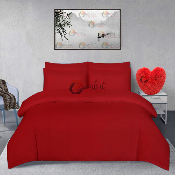100% Brushed Cotton Flannelette Duvet Quilt Cover Set Pillowcase Thermal Bedding