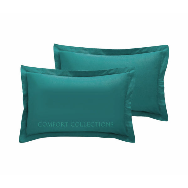 2 x Oxford Pillowcase Cover 100% Poly Cotton Super Soft Bedroom Pillow Case Pair