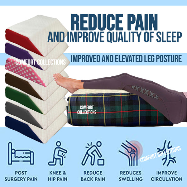 Elevating Memory Foam Leg Rest Support Cushion Reduce Back Hip Knee Pain