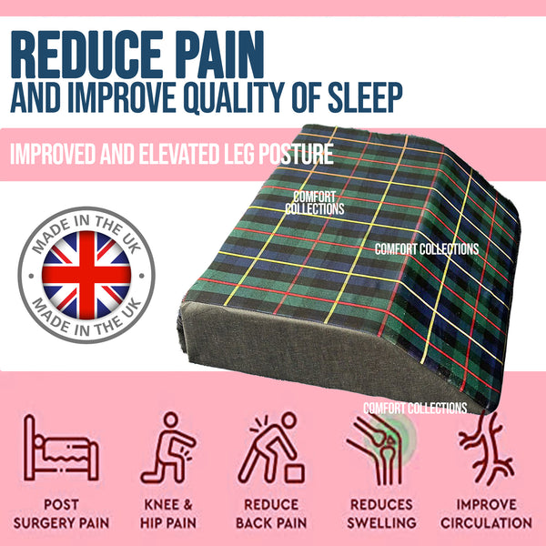 Elevating Memory Foam Leg Rest Support Cushion Reduce Back Hip Knee Pain