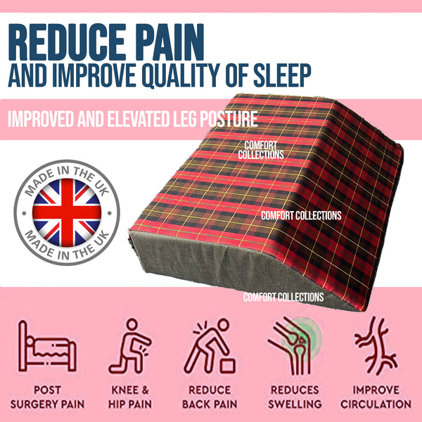 Elevating Memory Foam Leg Rest Support Cushion Reduce Back Hip Knee Pain