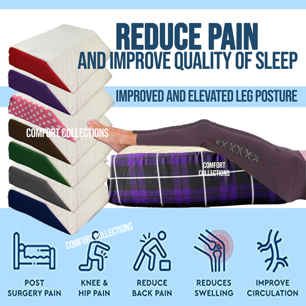 Elevating Memory Foam Leg Rest Support Cushion Reduce Back Hip Knee Pain