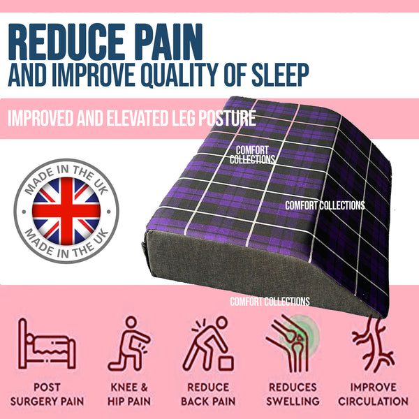 Elevating Memory Foam Leg Rest Support Cushion Reduce Back Hip Knee Pain