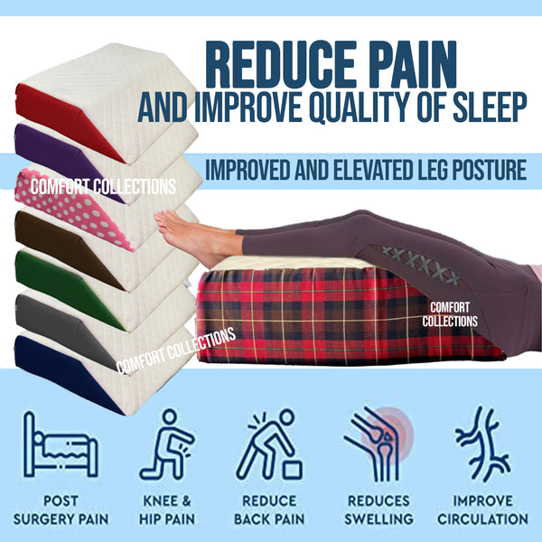 Elevating Memory Foam Leg Rest Support Cushion Reduce Back Hip Knee Pain