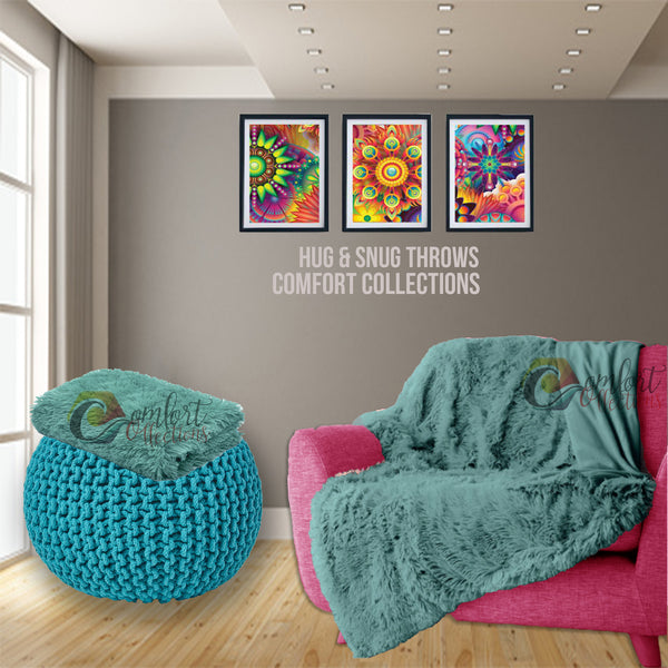 Luxury HUG & SNUG Teddy Cuddles Warm Fleece Throw Blanket 150 x 200cm Soft Throw