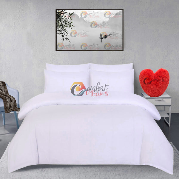 100% Brushed Cotton Flannelette Duvet Quilt Cover Set Pillowcase Thermal Bedding