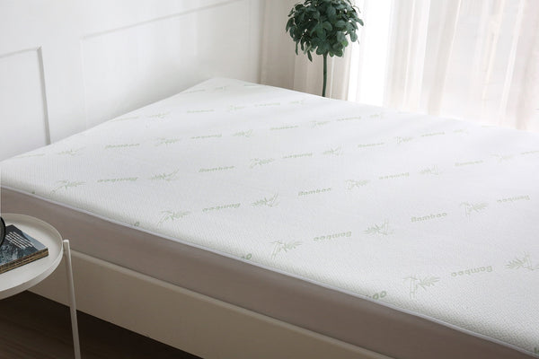 BAMBOO MATTRESS TOPPER PROTECTOR WATERPROOF EXTRA SOFT FULLY FITTED SKIRT 38cm