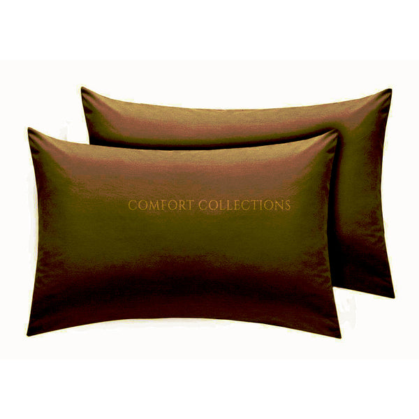 PILLOWCASE LUXURY CASE POLYCOTTON HOUSEWIFE PAIR PLAIN DYED BEDROOM PILLOW COVER