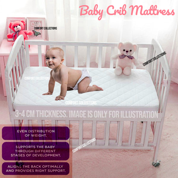 Baby Cot Mattress for Cot Bed / Crib Nursery Baby Breathable Quilted Cover