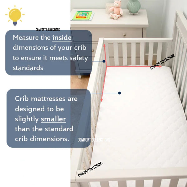 Baby Cot Mattress for Cot Bed / Crib Nursery Baby Breathable Quilted Cover