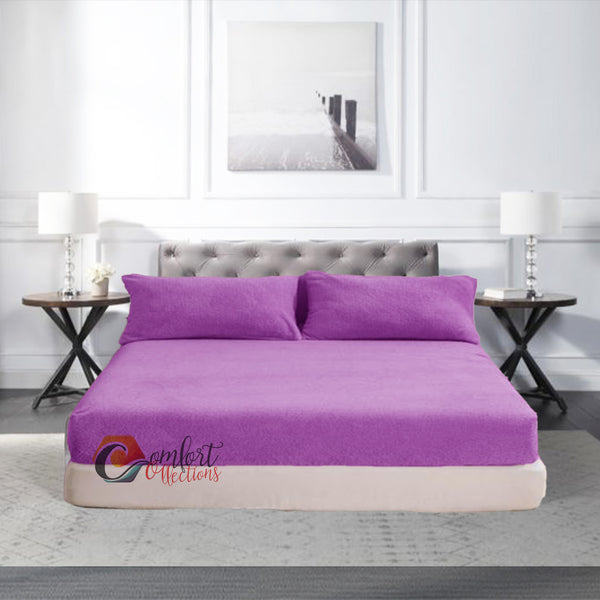 Fleece Fitted Bed Sheets Teddy Warm Sheets Matching Pillowcases Sold Separately