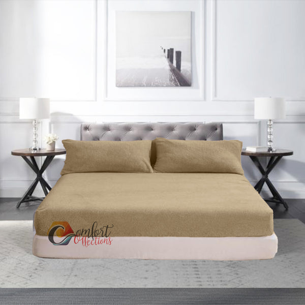 Fleece Fitted Bed Sheets Teddy Warm Sheets Matching Pillowcases Sold Separately