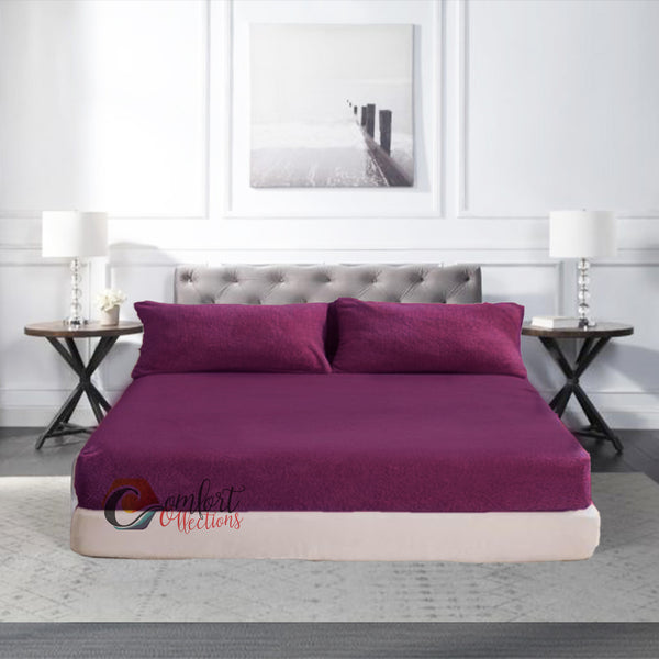 Fleece Fitted Bed Sheets Teddy Warm Sheets Matching Pillowcases Sold Separately
