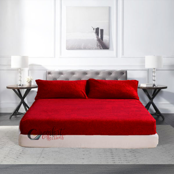 Fleece Fitted Bed Sheets Teddy Warm Sheets Matching Pillowcases Sold Separately
