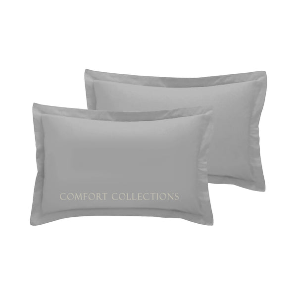 2 x Oxford Pillowcase Cover 100% Poly Cotton Super Soft Bedroom Pillow Case Pair