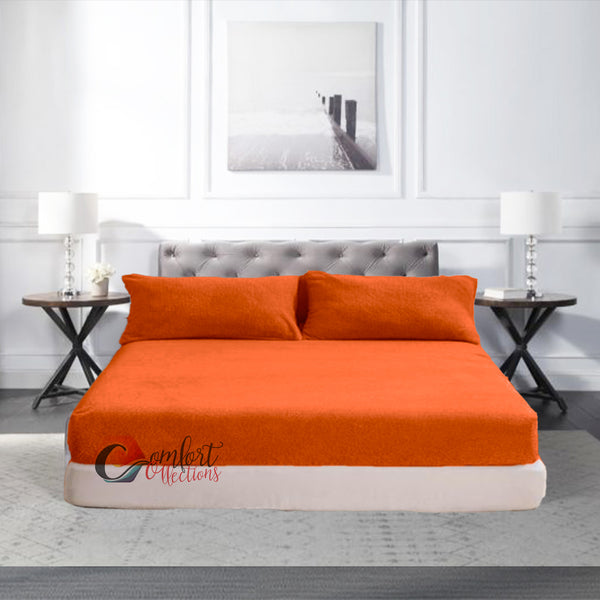 Fleece Fitted Bed Sheets Teddy Warm Sheets Matching Pillowcases Sold Separately