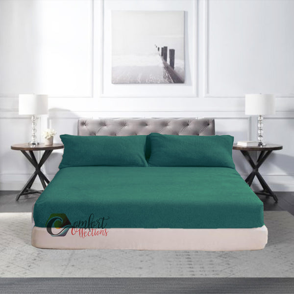 Fleece Fitted Bed Sheets Teddy Warm Sheets Matching Pillowcases Sold Separately